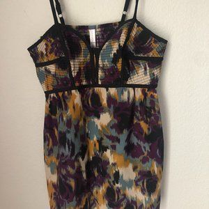 Xhilaration Animal Print Spaghetti Strap Top